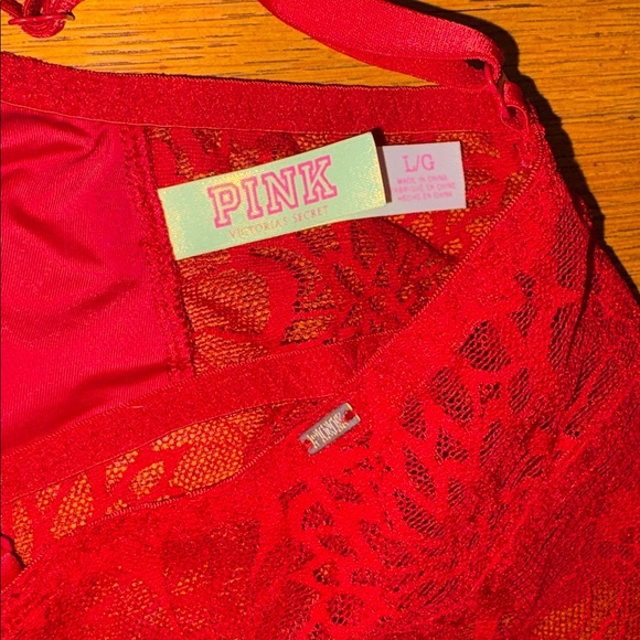 PINK Victoria's Secret Scarlet Lace Red Bralette - Picture 2 of 4